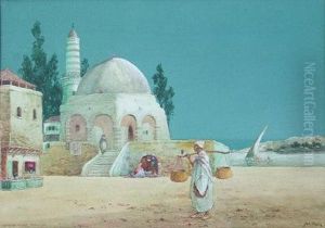 Algerian Mosque, Moonlight.