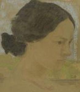 Bildnis Einer Jungen Frau (nina Greiner) by Otto Greiner