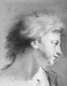Portrait of a boy in profile to the right by Giovanni Batista Cipriani