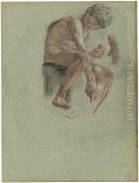 Sitzender Knabe - view 1