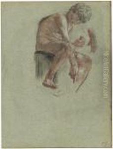 Sitzender Knabe by Otto Greiner