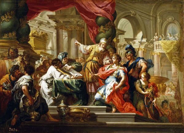 Alexander the Great in the Temple of Jerusalem by Sebastiano Conca