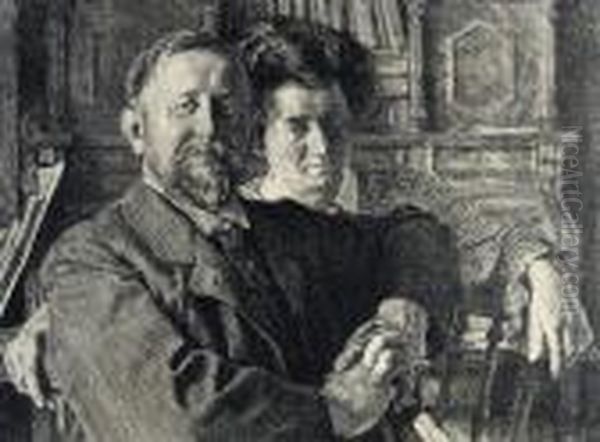 Double Portrait Of Husband And Wife - view 1