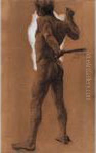 Standing Male Nude by Otto Greiner