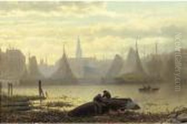 Repairing The Boat By The Ij, Amsterdam - view 1