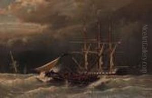 A Three-master In A Storm