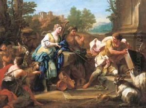 Jacob and Rachel at the well
