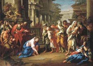 Christ and the Woman taken in Adultery ('Let he who is without sin cast the first stone')