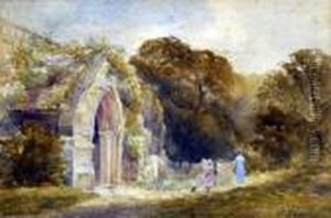 Side Entrance To Elvaston Church by Frank Gresley