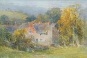 A Cottage In A Rural Setting by Frank Gresley