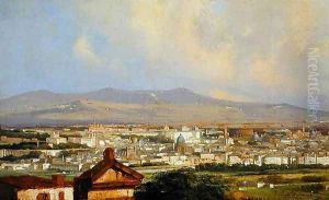 View of Rome from Montemario by Ippolito Caffi