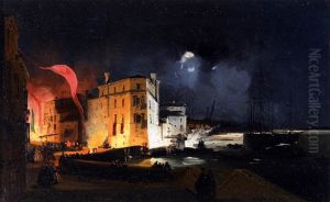 Nocturnal Celebrations in Via Eugenia at Venice Nocturnal Celebrations in Via Eugenia at Venice