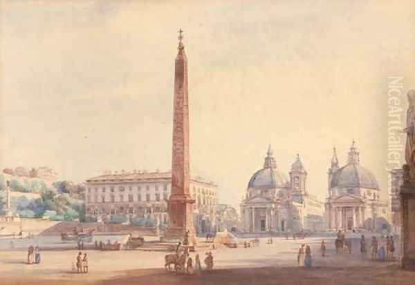 The Piazza del Popolo, Rome - view 1