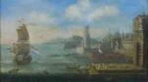 Navires Et Galere Dans Un Port