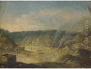 Naples, A View Of The Solfatara Near Pozzuoli