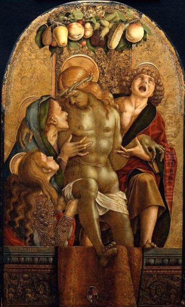 Lamentation over the Dead Christ 1485 by Carlo Crivelli