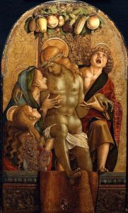 Lamentation over the Dead Christ 1485 by Carlo Crivelli