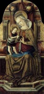 Virgin and Child Enthroned c. 1476 by Carlo Crivelli