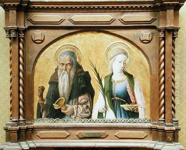 St. Anthony the Hermit and St. Lucy, c.1470 - view 1