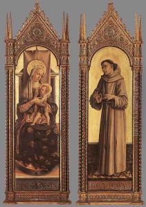 Madonna and Child; St Francis of Assisi 1471-72 by Carlo Crivelli