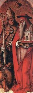 St Jerome and St Augustine c. 1490 by Carlo Crivelli