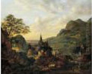 Paysage De La Vallee Du Rhin