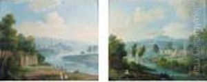 Extensive Rhenish Landscapes With Figures