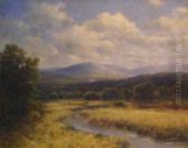 Mountain Landscape With Stream - view 1