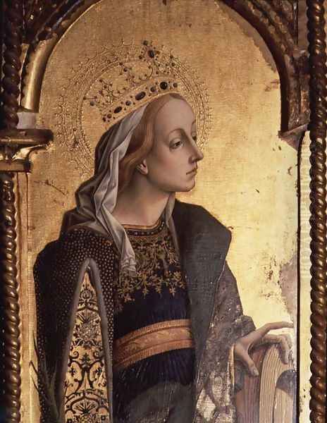 St. Catherine, detail from the Santa Lucia triptych - view 1
