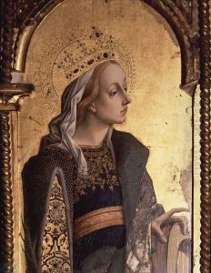 St. Catherine, detail from the Santa Lucia triptych