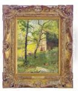 Verdant Landscape With A Barn by Walter Griffin