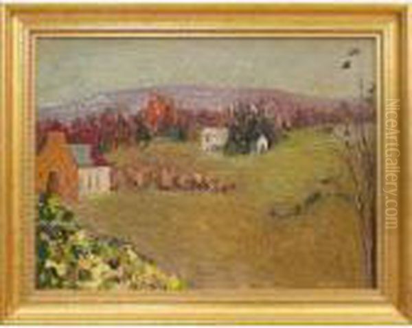 Houses In French Landscape - view 1