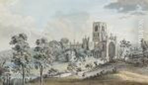 Kirkstall Abbey From The South East