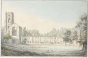Views Of Fountains Abbey by Moses Griffiths
