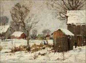 Rolling Farmland In California Landscape by William Alexander Griffith
