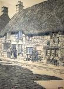 High Street, East Side, Campden, Gloucs by Frederick Landseer Maur Griggs