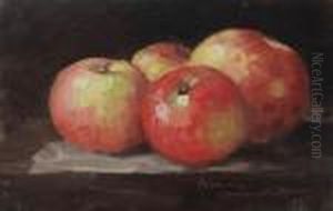 Natura Statica Cu Mere Rosii by Nicolae Grigorescu