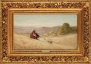 Ciobanas Pe Valea Doftanei by Nicolae Grigorescu