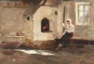 Vatra La Rucar by Nicolae Grigorescu
