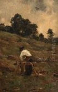 Der Ahrenschneider by Nicolae Grigorescu