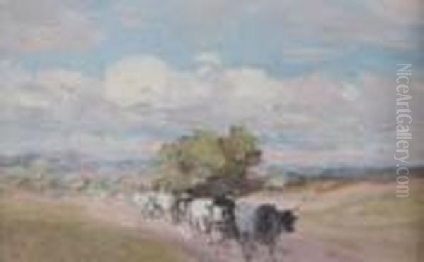 Landscape With Oxen - view 1