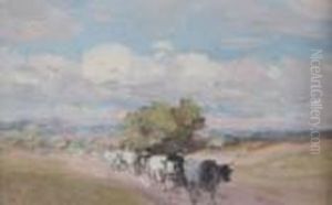 Landscape With Oxen
