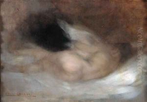 Reclining Nude by Eugene Carriere
