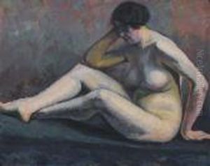 Nu Dans Latelier by Roger Grillon