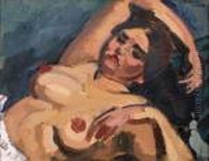 Femme Nue En Buste by Roger Grillon