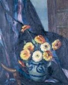 Vase De Fleurs Au Drape Vase De Fleurs Au Drape
