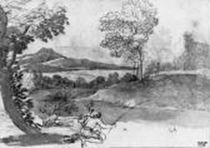 A Wooded River Landscape A Wooded River Landscape