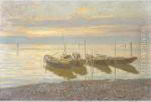Pescatori Al Tramonto by Guido Grimani