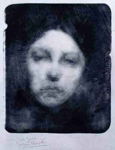 Head of a Young Girl, 1890 by Eugene Carriere
