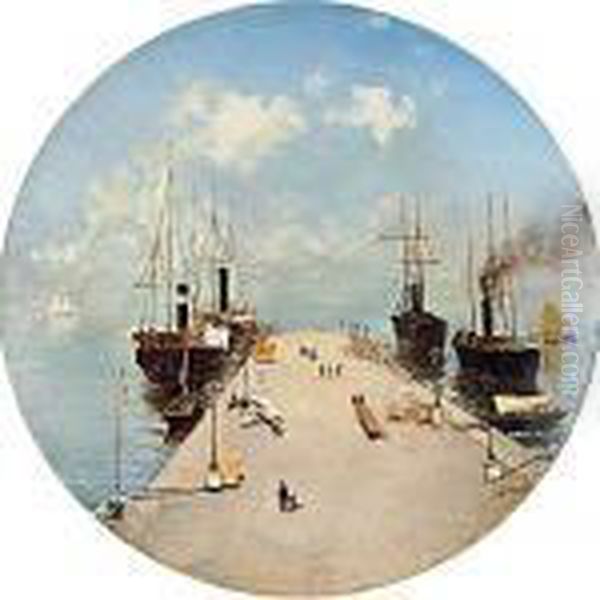 Barche Sul Molo A Trieste - view 1